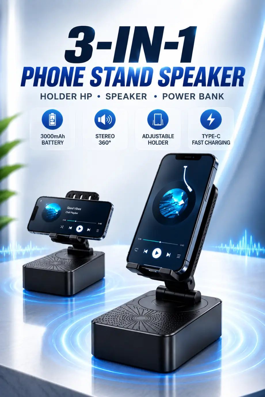 Stand Holder Bluetooth Speaker
